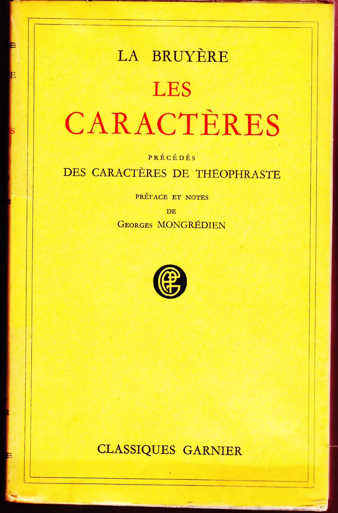 Les Caractères précédés des Caracteres de Théophraste - Click to enlarge picture.