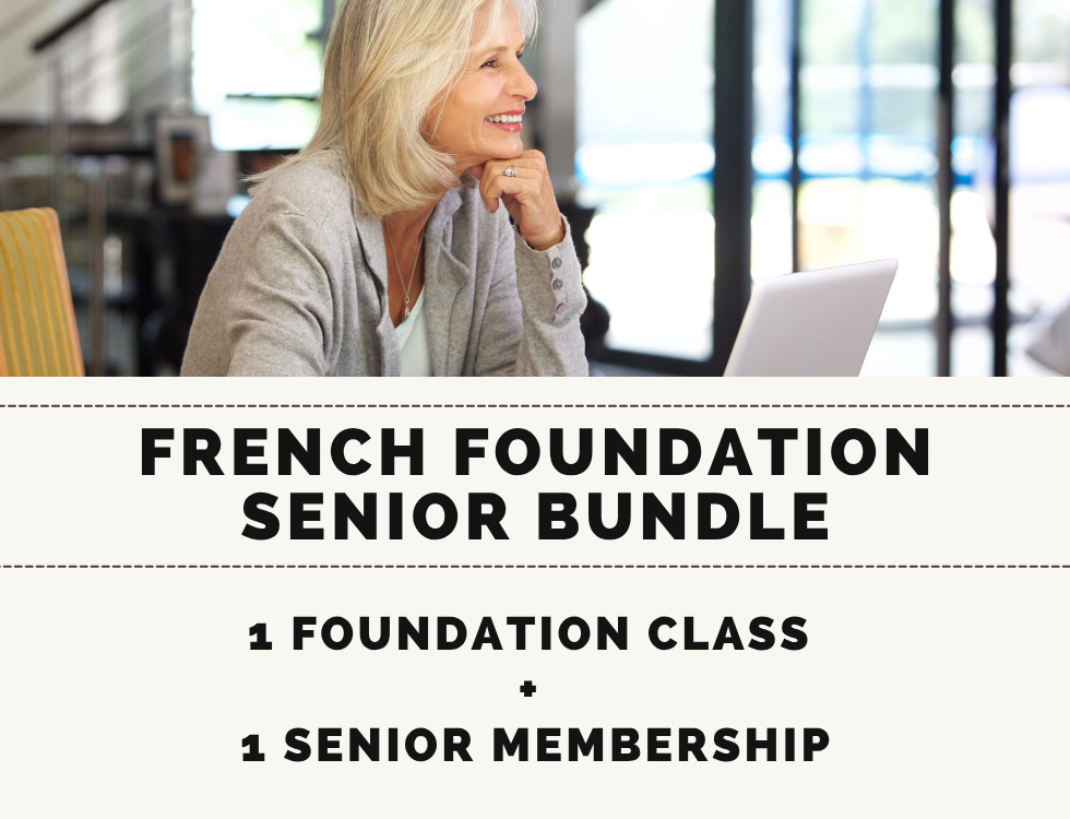 Gift Certificate - French Foundation Senior Bundle